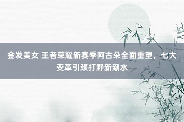 金发美女 王者荣耀新赛季阿古朵全面重塑，七大变革引颈打野新潮水